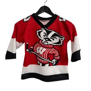 University of Wisconsin Badgers Kids Hockey Jersey Size S (4/5)